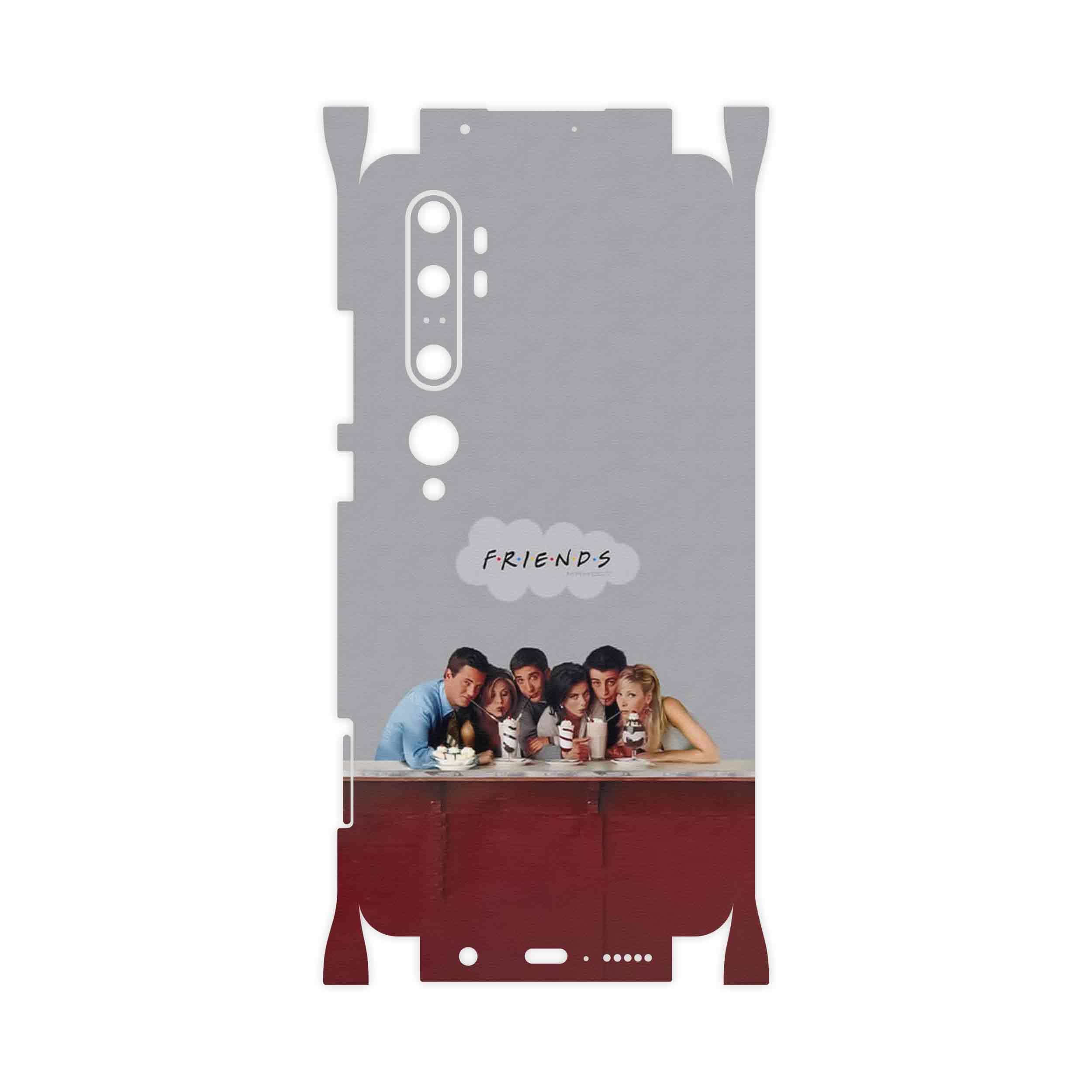 برچسب پوششی ماهوت مدل Friends 1-FullSkin مناسب برای گوشی موبایل شیائومی Mi Note 10 Pro