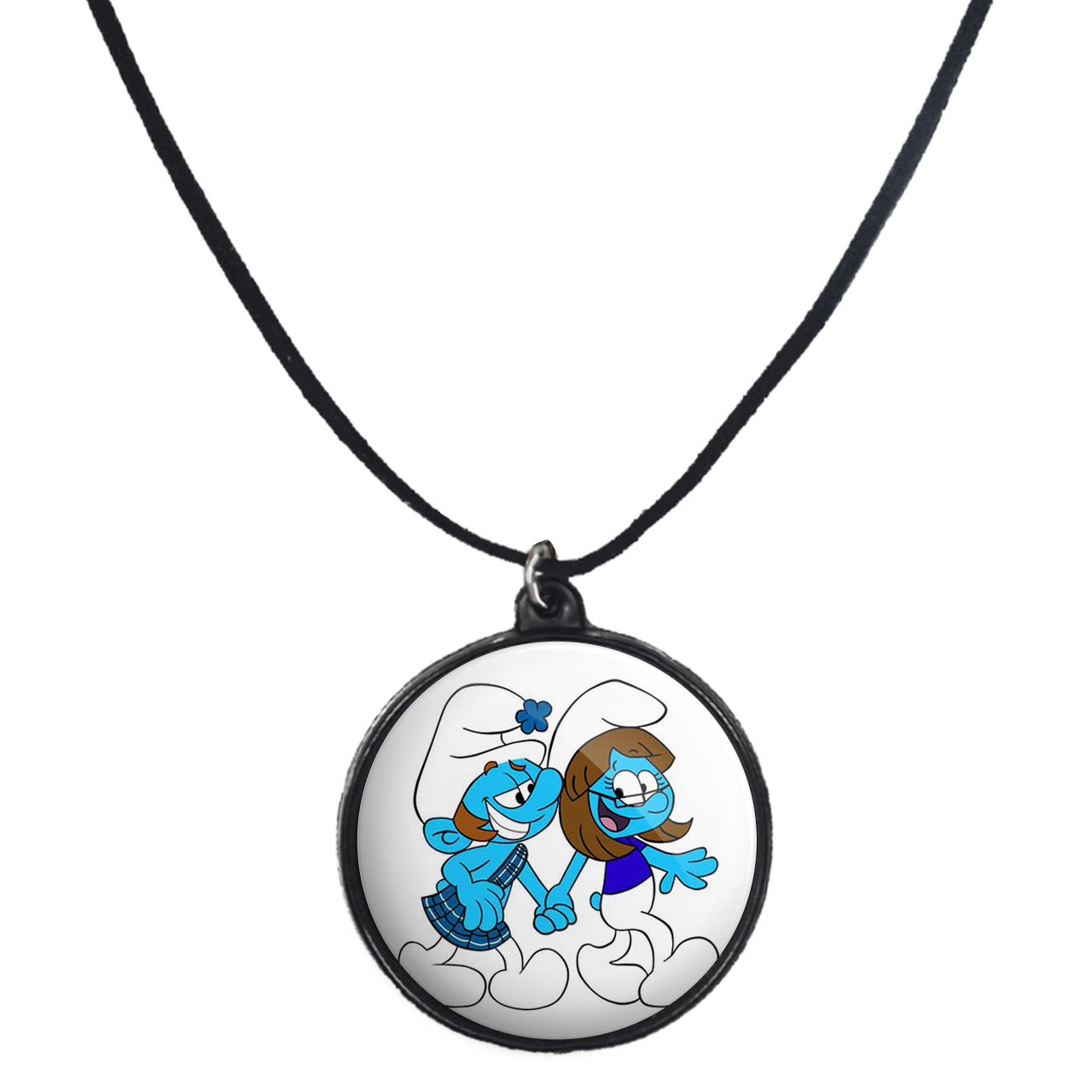 گردنبند پرمانه طرح اسمورف کد pmb.10487