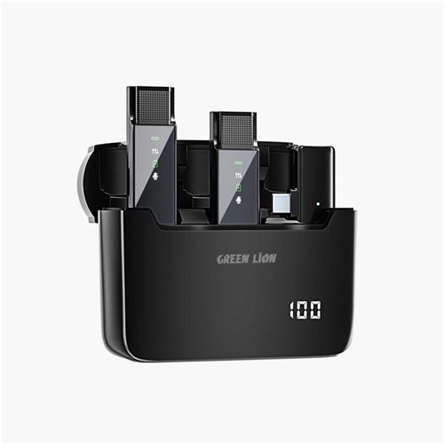میکروفون وایرلس تایپ سی گرین لاین Green Lion Type-C 2in1 Digital Display Microphone