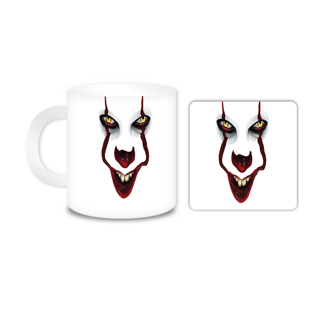 ماگ مدل دلقک کد 1563 به همراه زیر لیوانی