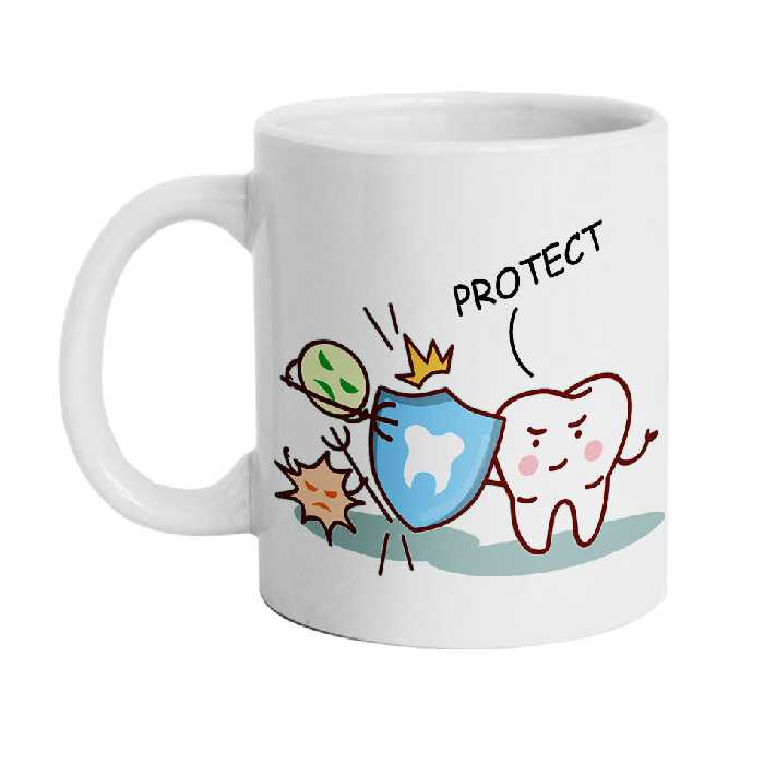 ماگ دارلی طرح دندان پزشکی مدل MG2485