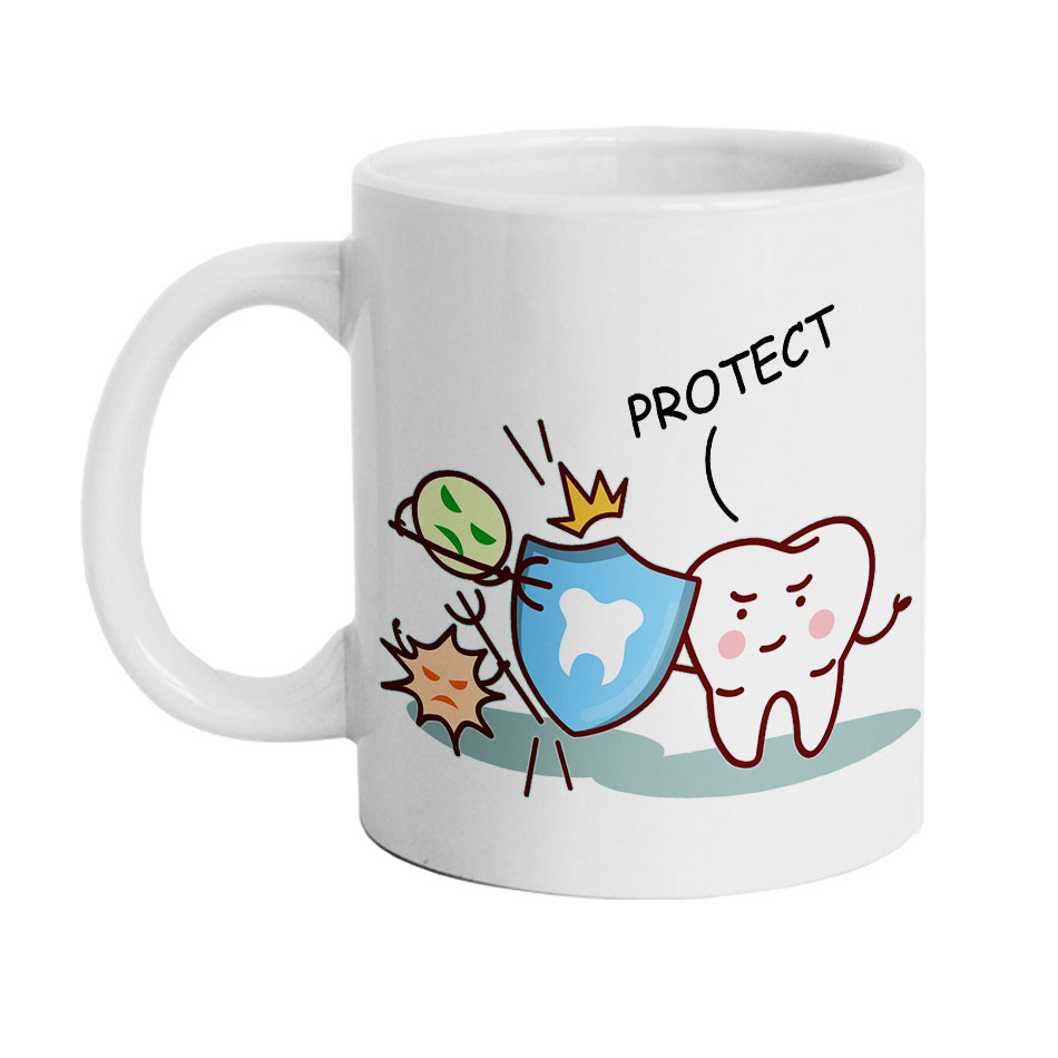 ماگ دارلی طرح دندان پزشکی مدل MG2485