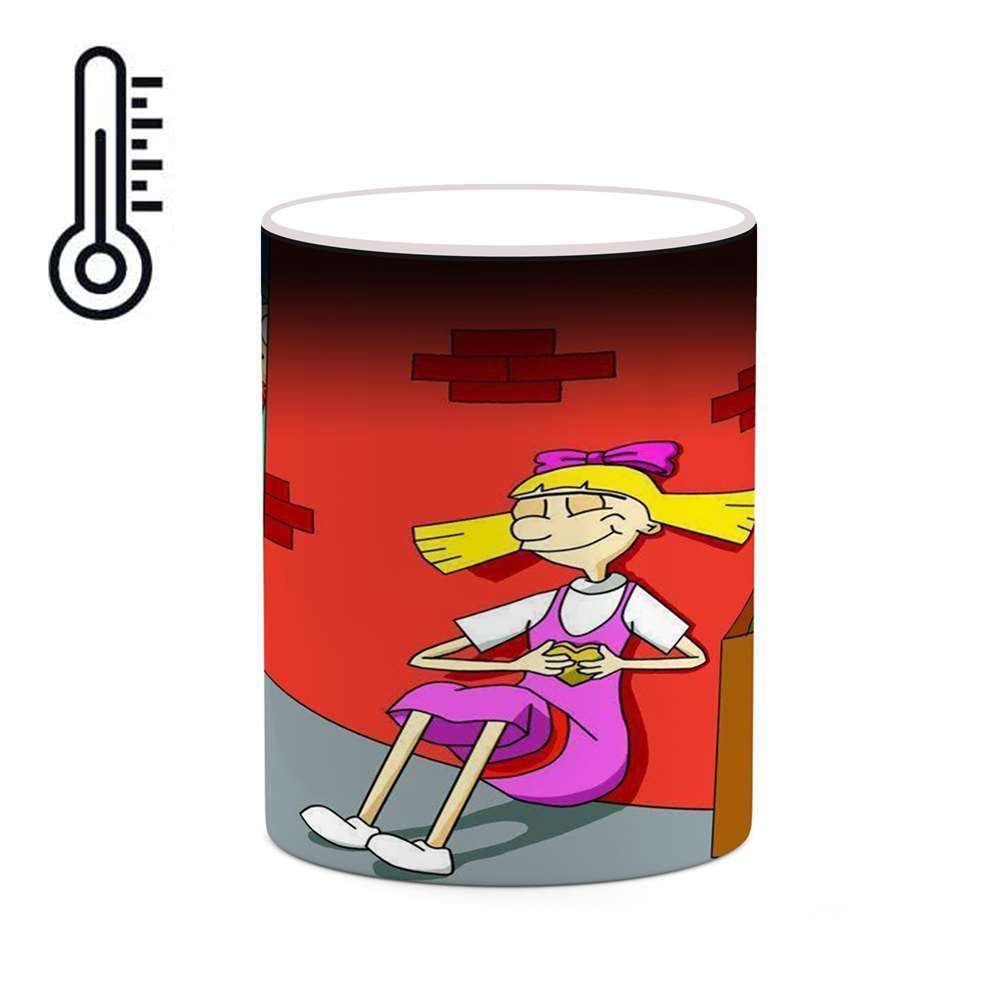 ماگ حرارتی کاکتی طرح کارتون Hey Arnold! مدل mgh22676