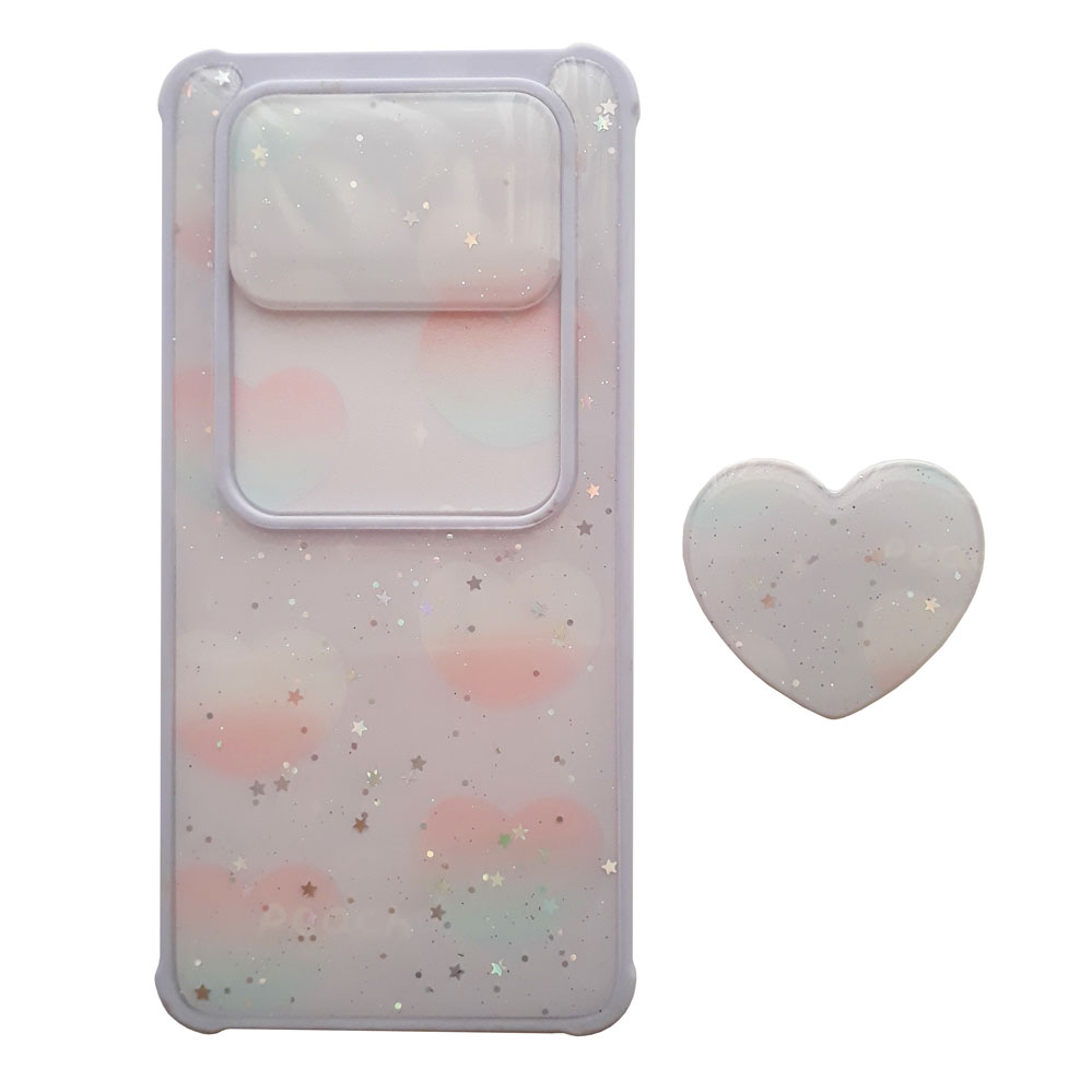 کاور طرح Hearts کد A9016 مناسب برای گوشی موبایل شیائومی Redmi Note 9T به همراه پایه نگهدارنده