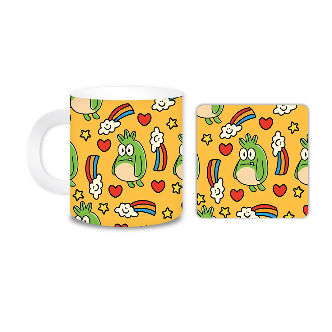 ماگ مدل موجود کد 1717 به همراه زیر لیوانی