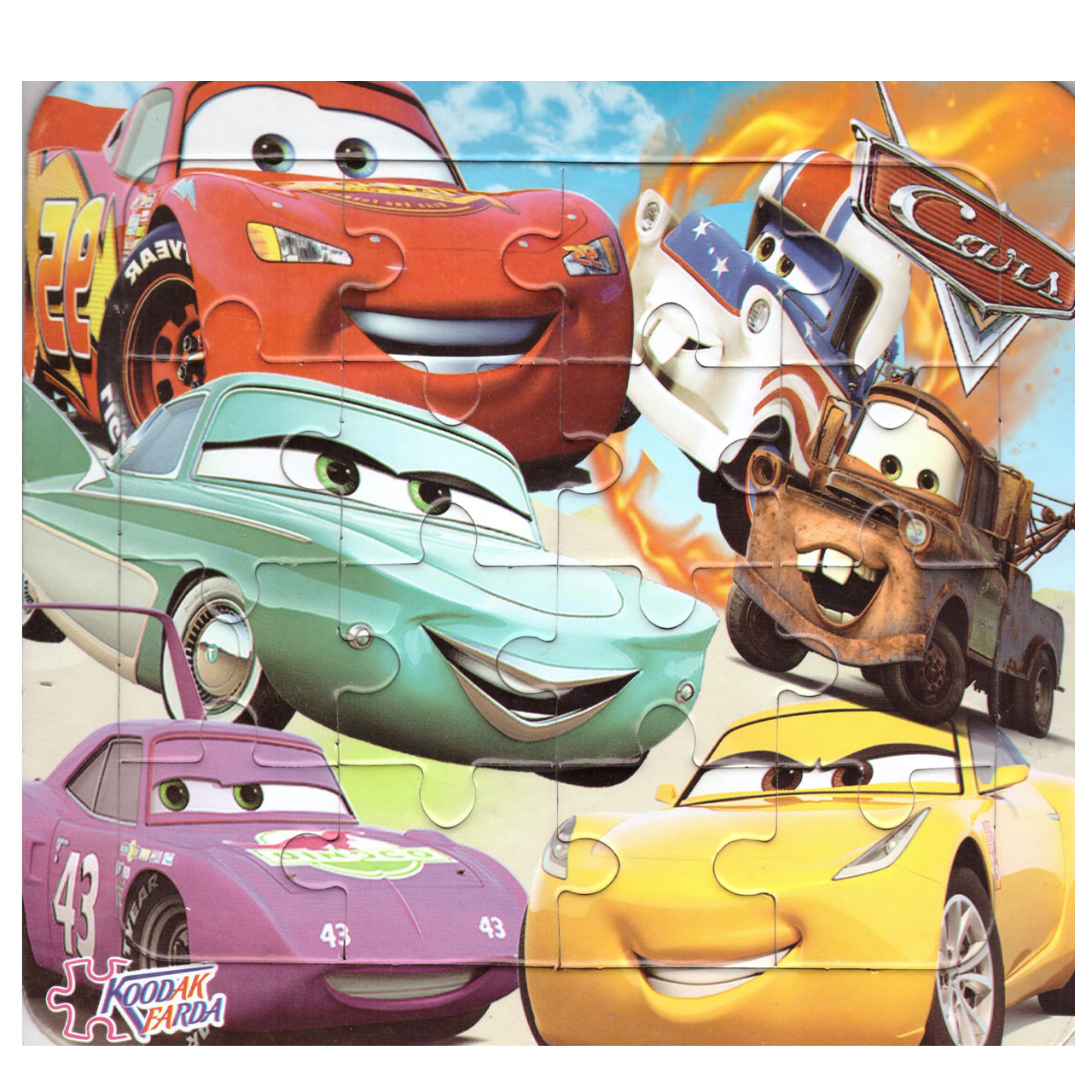 پازل 16 تکه   طرح مک کوئئن بسته دو عددی 