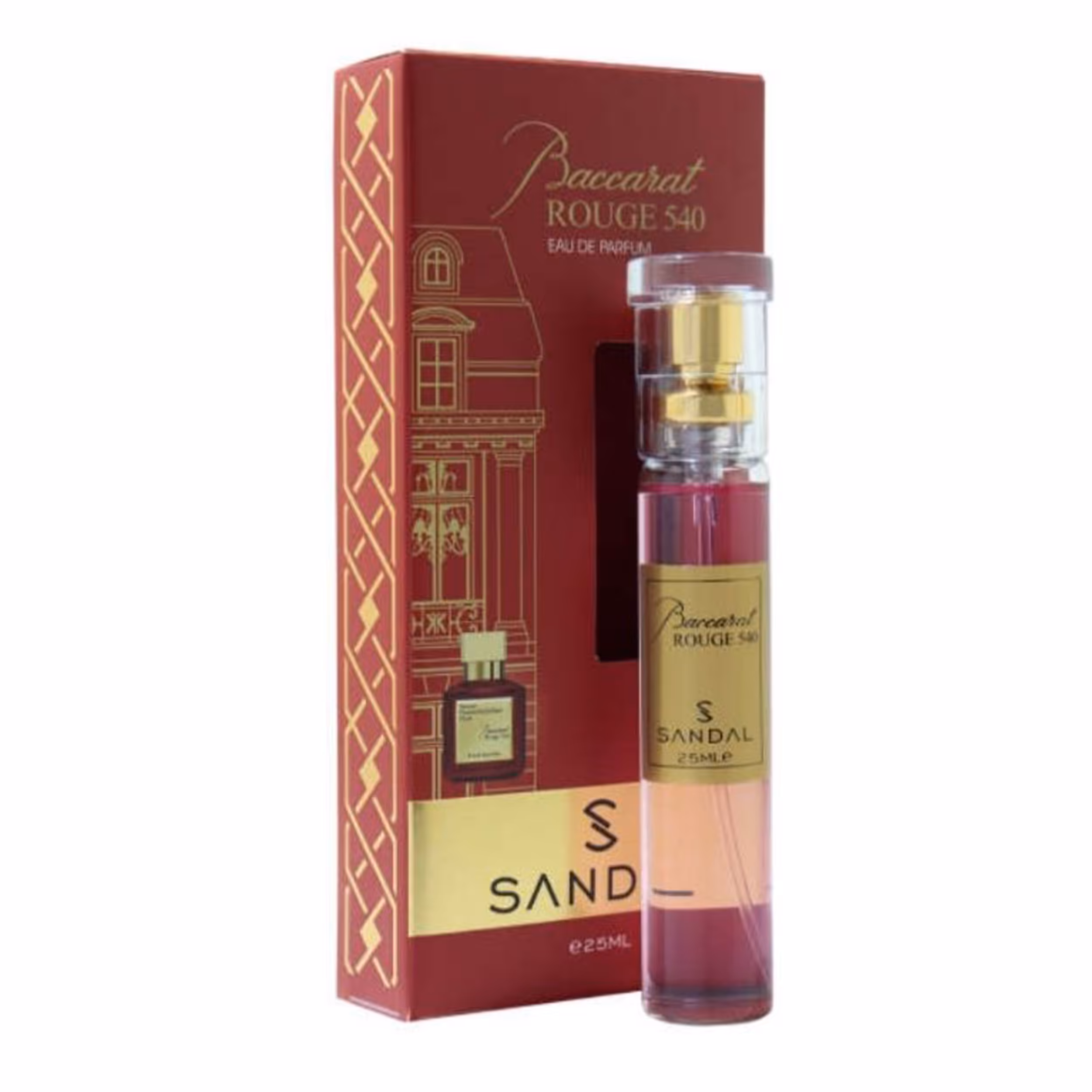 عطر جیبی زنانه  صندل مدل Baccarat  ROUGE 540 حجم 25 میلی لیتر