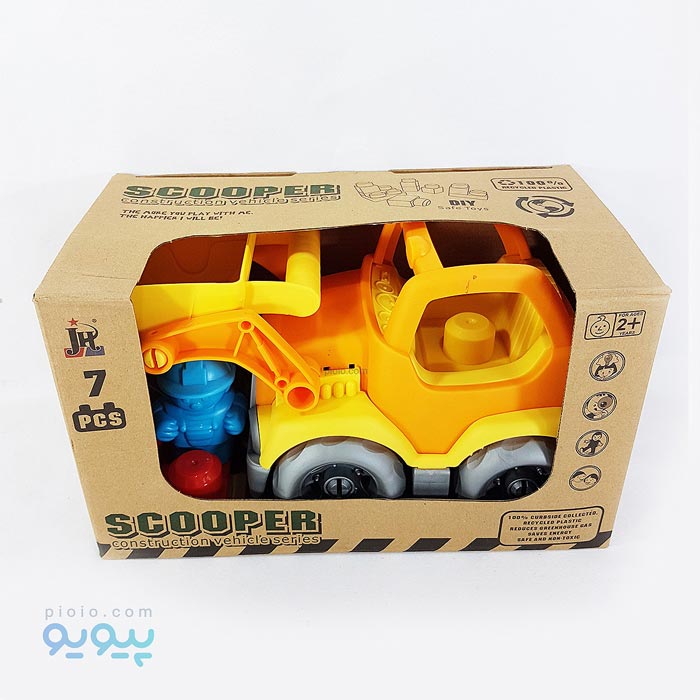 ماشین اسباب بازی ساختنی بلدوزر نشکن