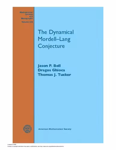 خرید و دانلود نسخه کامل کتاب The Dynamical Mordell–Lang Conjecture