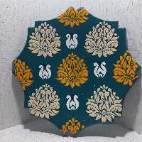 ظروف دست ساز سفالی با طرح و رنگ های زیبای فانتزی و سنتی کاملا دست‌ساز(( ارسال رایگان)) 