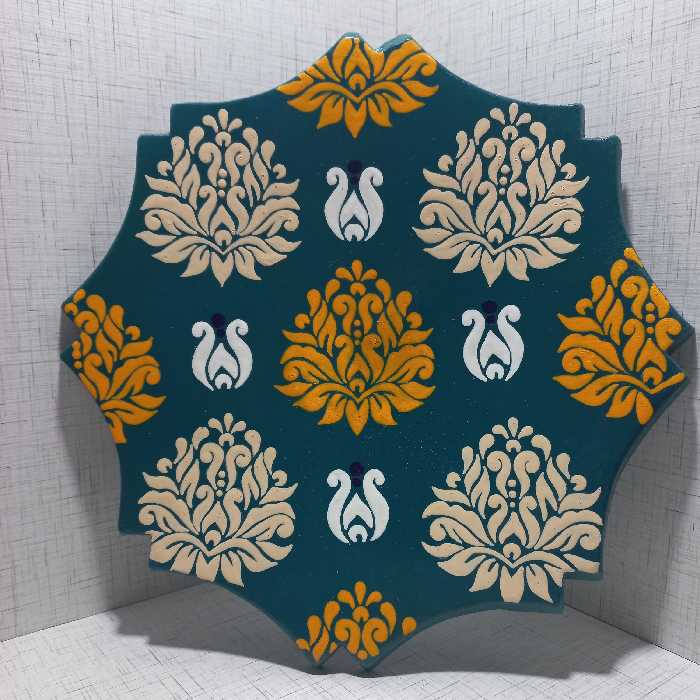 ظروف دست ساز سفالی با طرح و رنگ های زیبای فانتزی و سنتی کاملا دست‌ساز(( ارسال رایگان)) 