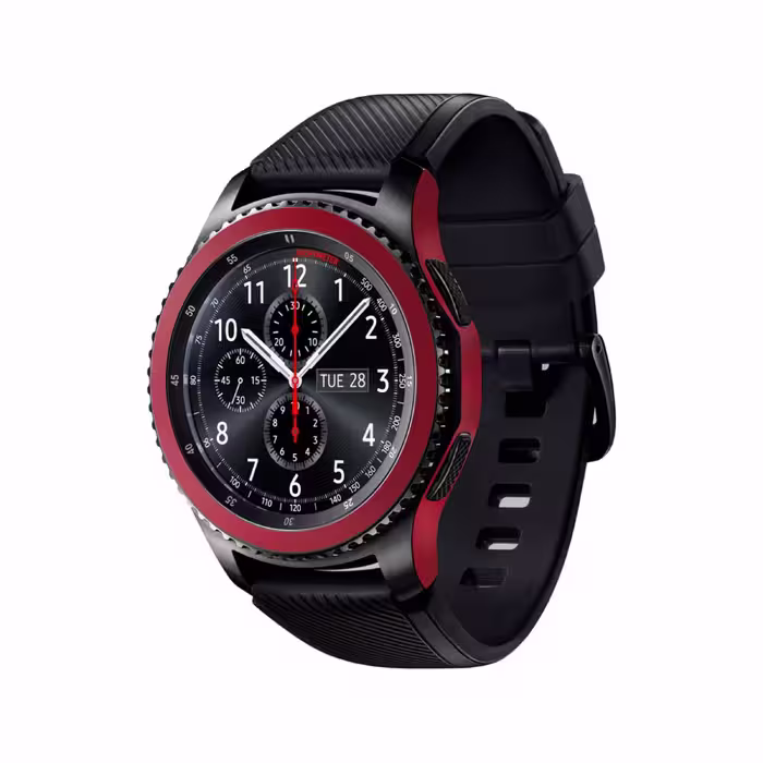 برچسب ماهوت طرح Matte-Warm-Red مناسب برای ساعت هوشمند سامسونگ Galaxy Gear S3 Frontier