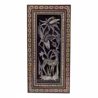 تابلو خاتم کاری رستا طرح 5 -17 -101 سایز 29.5 × 14.5 سانتی متر