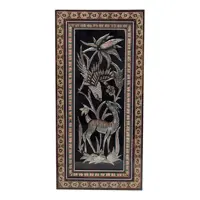 تابلو خاتم کاری رستا طرح 5 -17 -101 سایز 29.5 × 14.5 سانتی متر