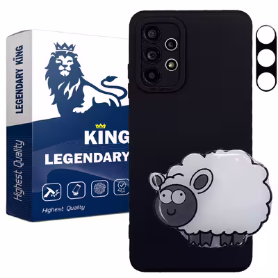 کاور لاین کینگ مدل ببعی مناسب برای گوشی موبایل سامسونگ Galaxy A53 به همراه پایه نگهدارنده و محافظ لنز