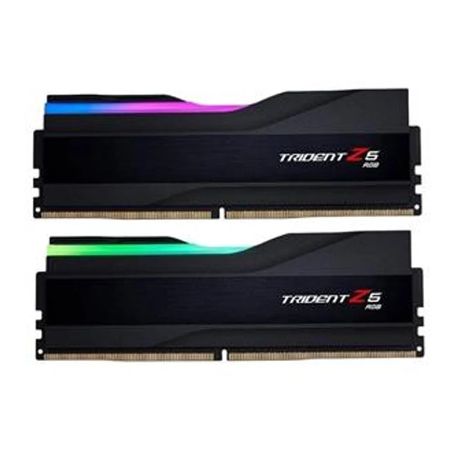 رم دسکتاپ DDR5 دو کاناله 7200 مگاهرتزCL34 جی اسکیل مدل Trident Z5 RGB ظرفیت 32 گیگابایت