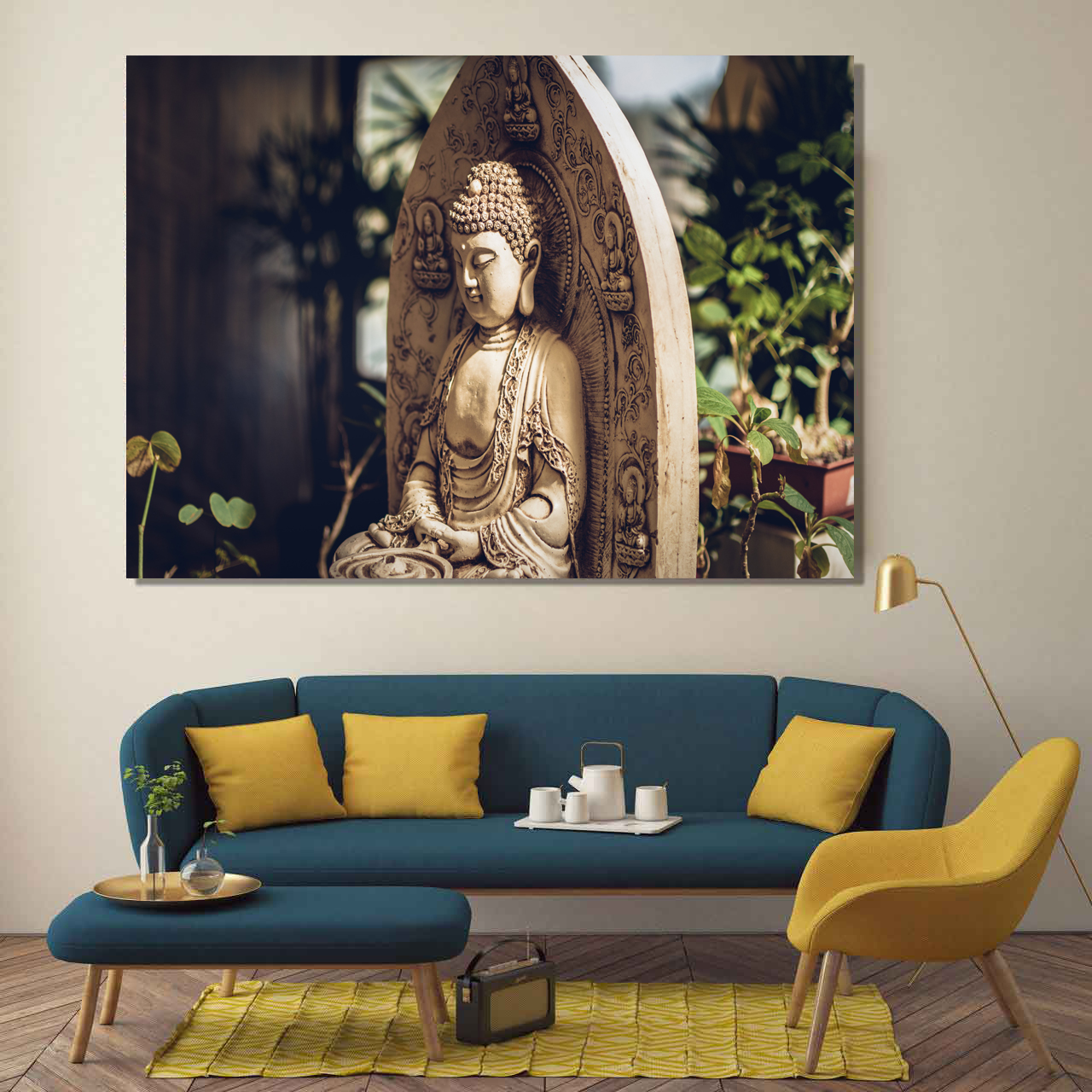 تابلو شاسی طرح بودا مدل Buddhism