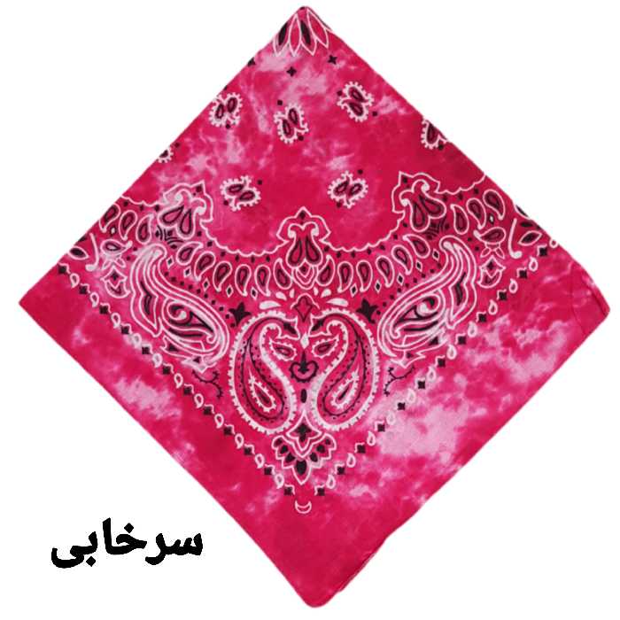 دستمال سر و گردن مدل ترمه آبرنگی کد Rokh130