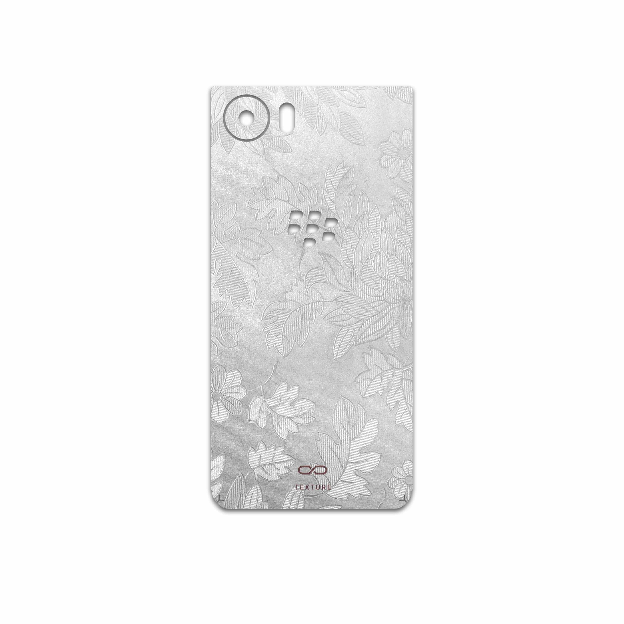 برچسب پوششی ماهوت مدل Silver-Wildflower مناسب برای گوشی موبایل بلک بری KEYONE