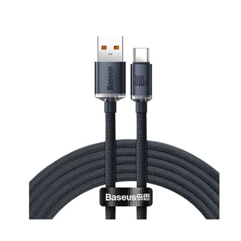 کابل شارژ باسئوس USB-A به Type-c مدل Crystal Shine Series 100w CAJY000401
