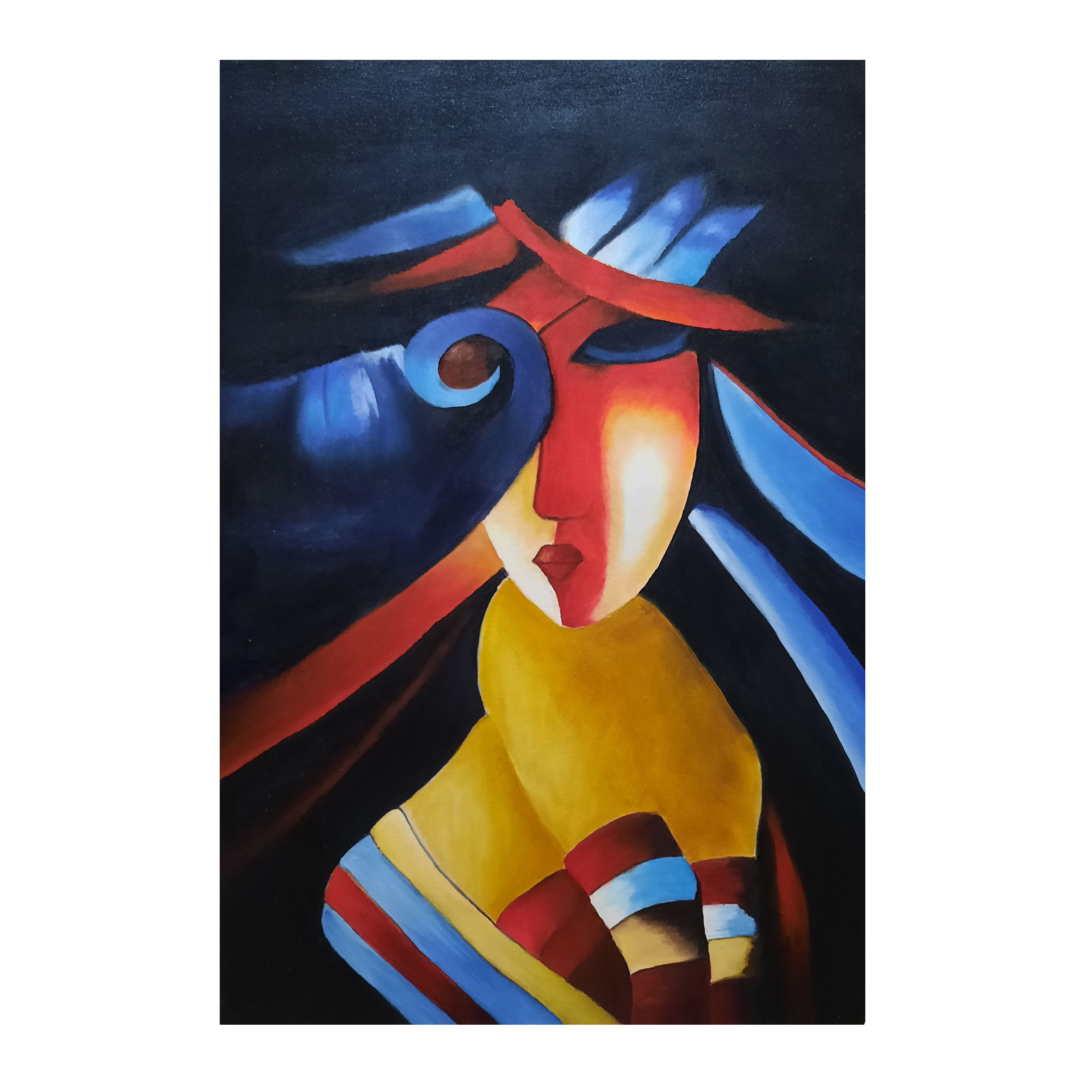 تابلو نقاشی مدل زن