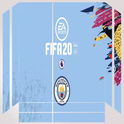 برچسب پلی استیشن ۴ مدل ps4 fat طرح ea sports fifa 20 کد PS-1014