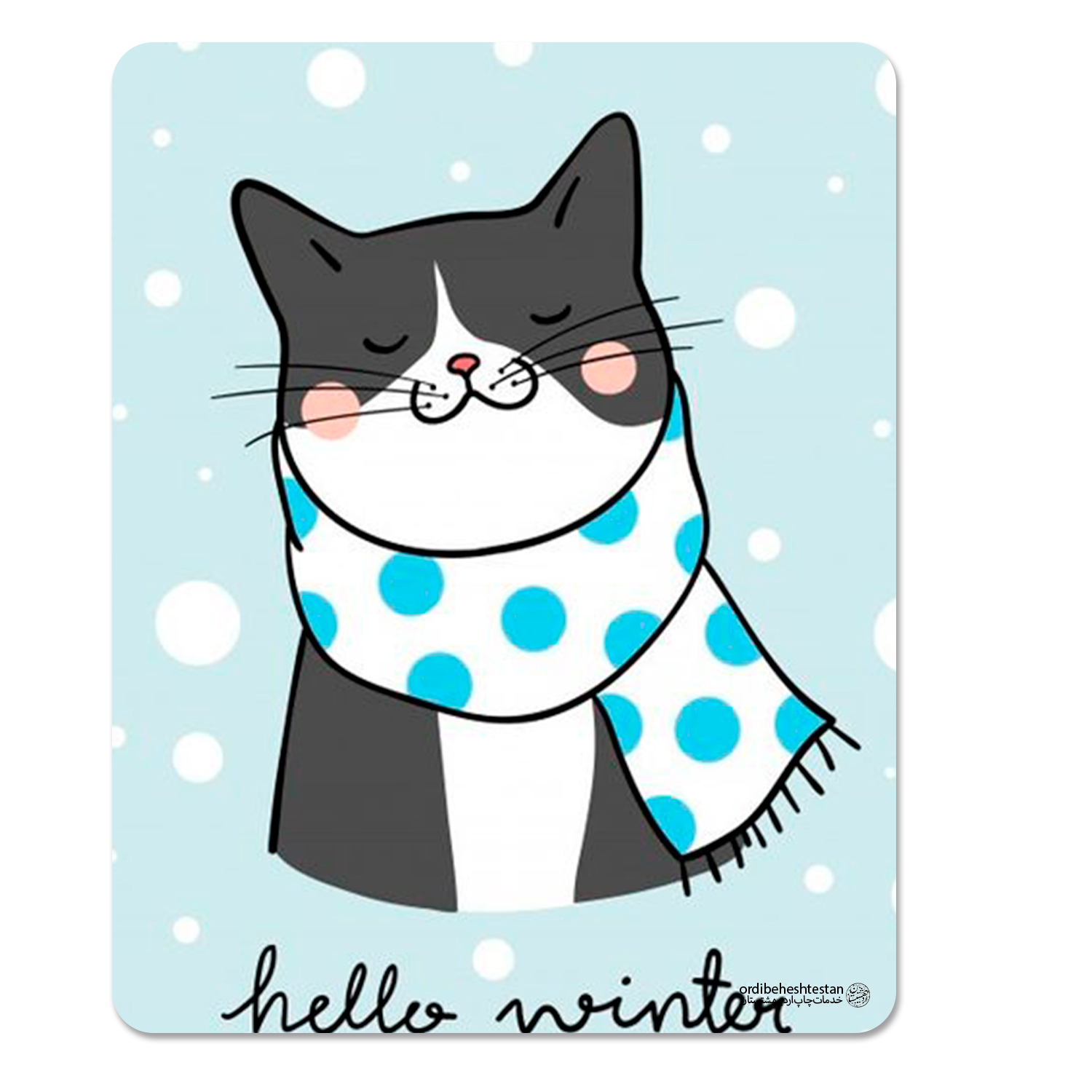 ماوس پد مدل گربه m1800