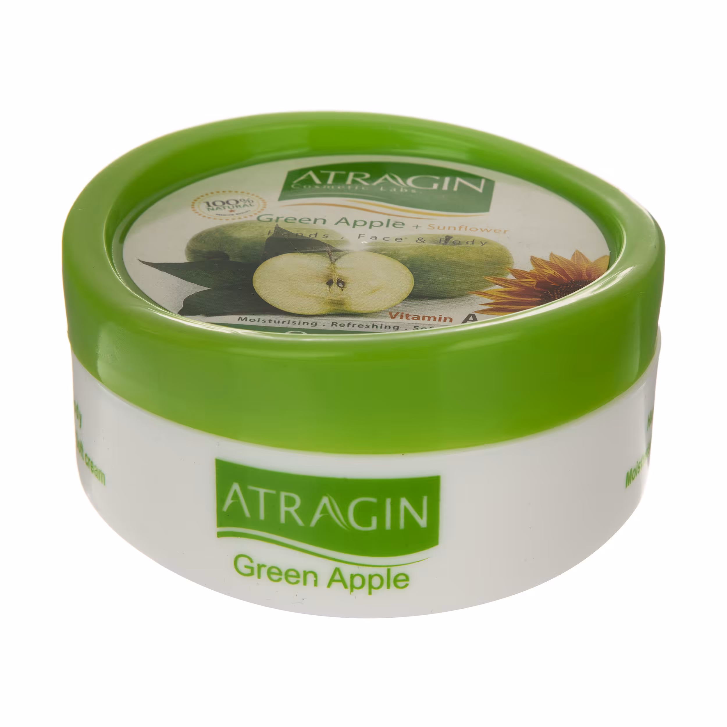 کرم مرطوب کننده و تغذیه کننده عطرآگین مدل Green Apple حجم 180 میلی لیتر