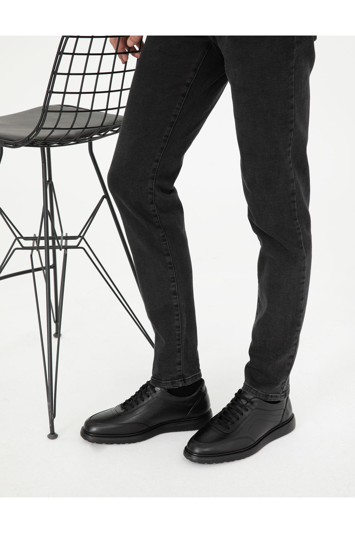 کفش های کژوال چند رنگ مردانه روزمره 100 ٪ چرمی Pierre Cardin