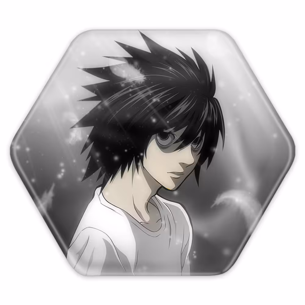 پیکسل خندالو طرح ال لاولیت انیمه دفترچه مرگ مدل شش ضلعی کد 11289