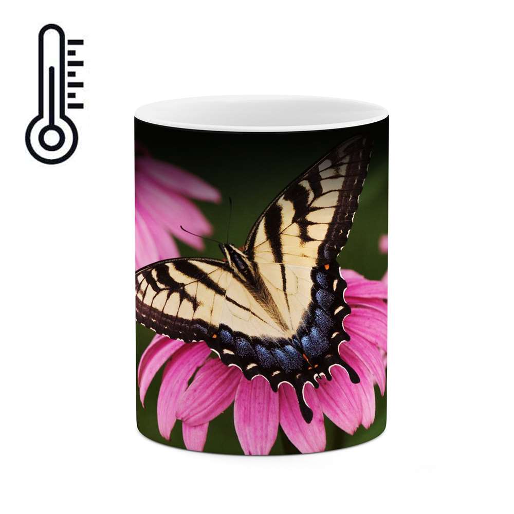 ماگ حرارتی طرح گل مدل mgh12016