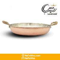 ماهیتابه مسی دسته برنجی چکشی زنجان