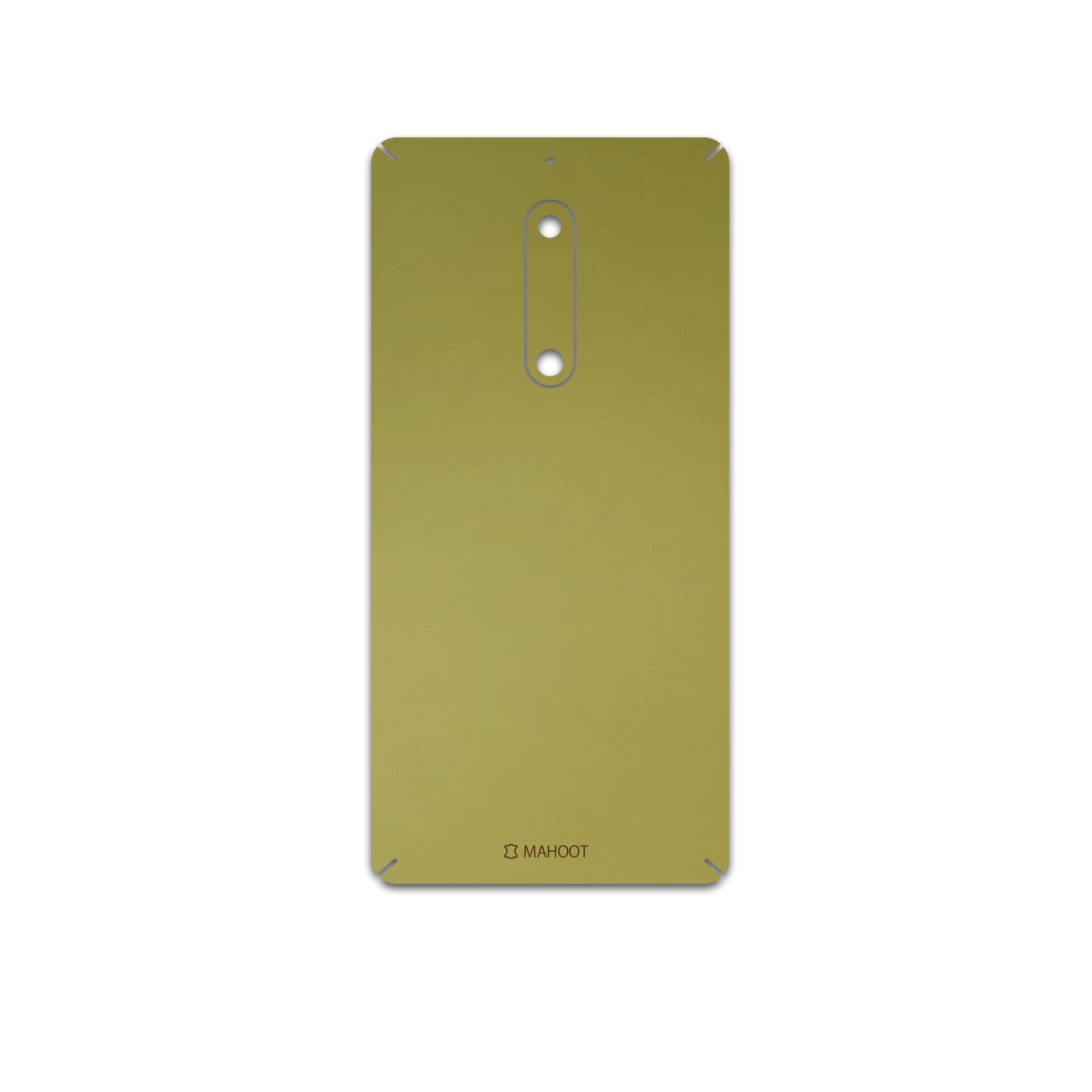 برچسب پوششی ماهوت مدل Matte-Gold مناسب برای گوشی موبایل نوکیا 5