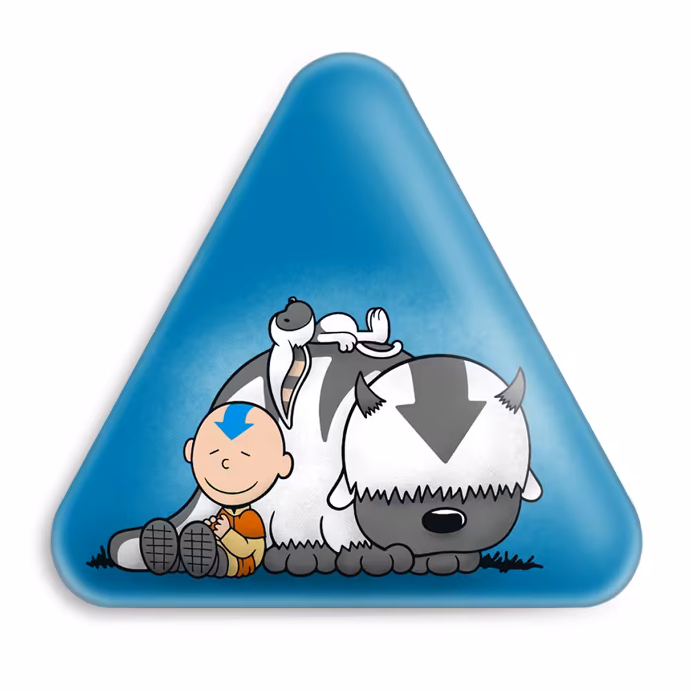 پیکسل خندالو طرح آواتار و اپا انیمه آواتار مدل مثلثی کد 12740