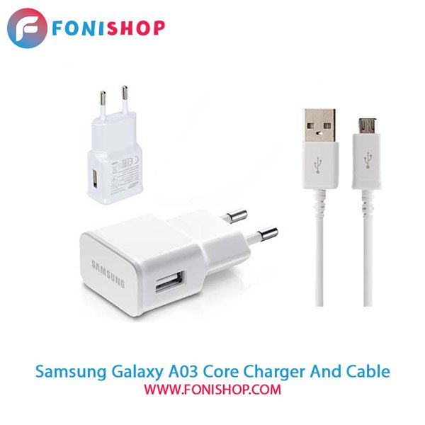 کابل و شارژر فست شارژ اصلی سامسونگ Samsung Galaxy A03 Core