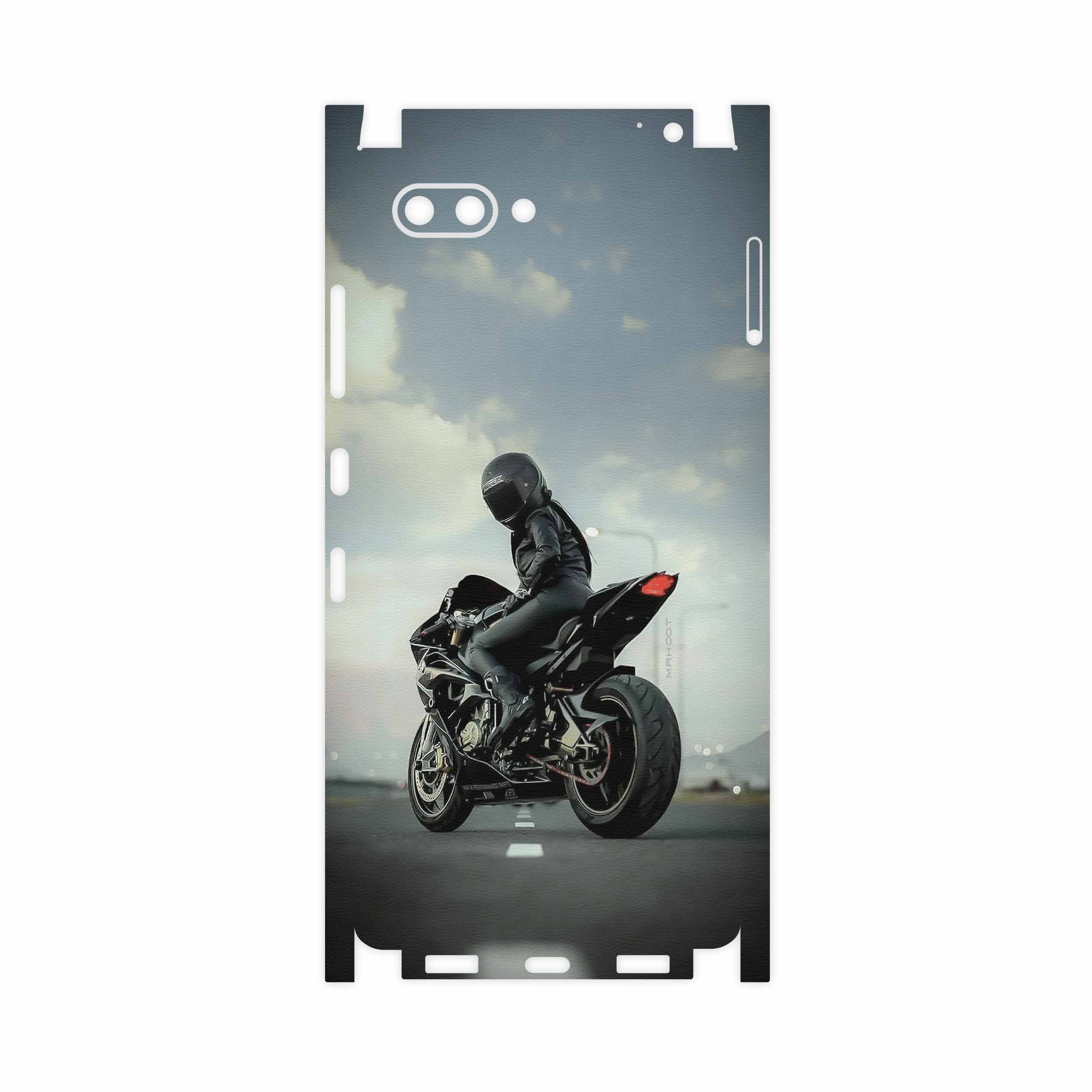 برچسب پوششی ماهوت مدل Motorcycling-FullSkin مناسب برای گوشی موبایل بلک بری Key 2
