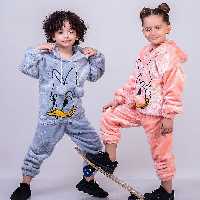 ست هودی شلوار  اسپرت تدی مناسب دختر و پسر  3 تا 10 سال 