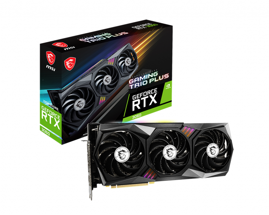 کارت گرافیک  ام اس آی مدل GeForce RTX™ 3060 GAMING TRIO PLUS 12G حافظه 12 گیگابایت