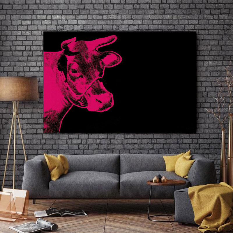 تابلو شاسی طرح نقاشی حیوانات مدل اندی وارهول کد 07 | دنیای قاب