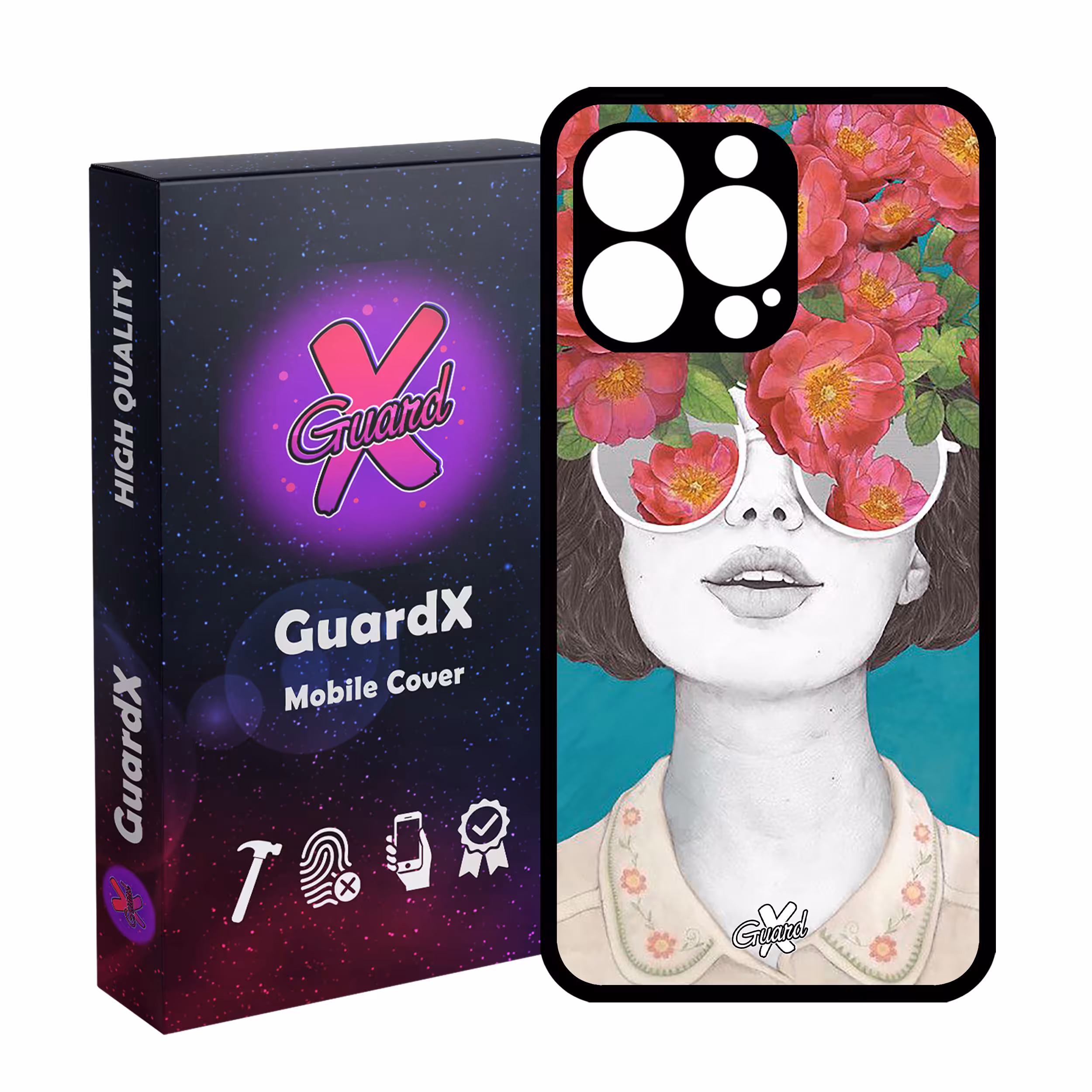 کاور گارد ایکس طرح Girl مدل Glass10148 مناسب برای گوشی موبایل اپل iPhone 13 Pro