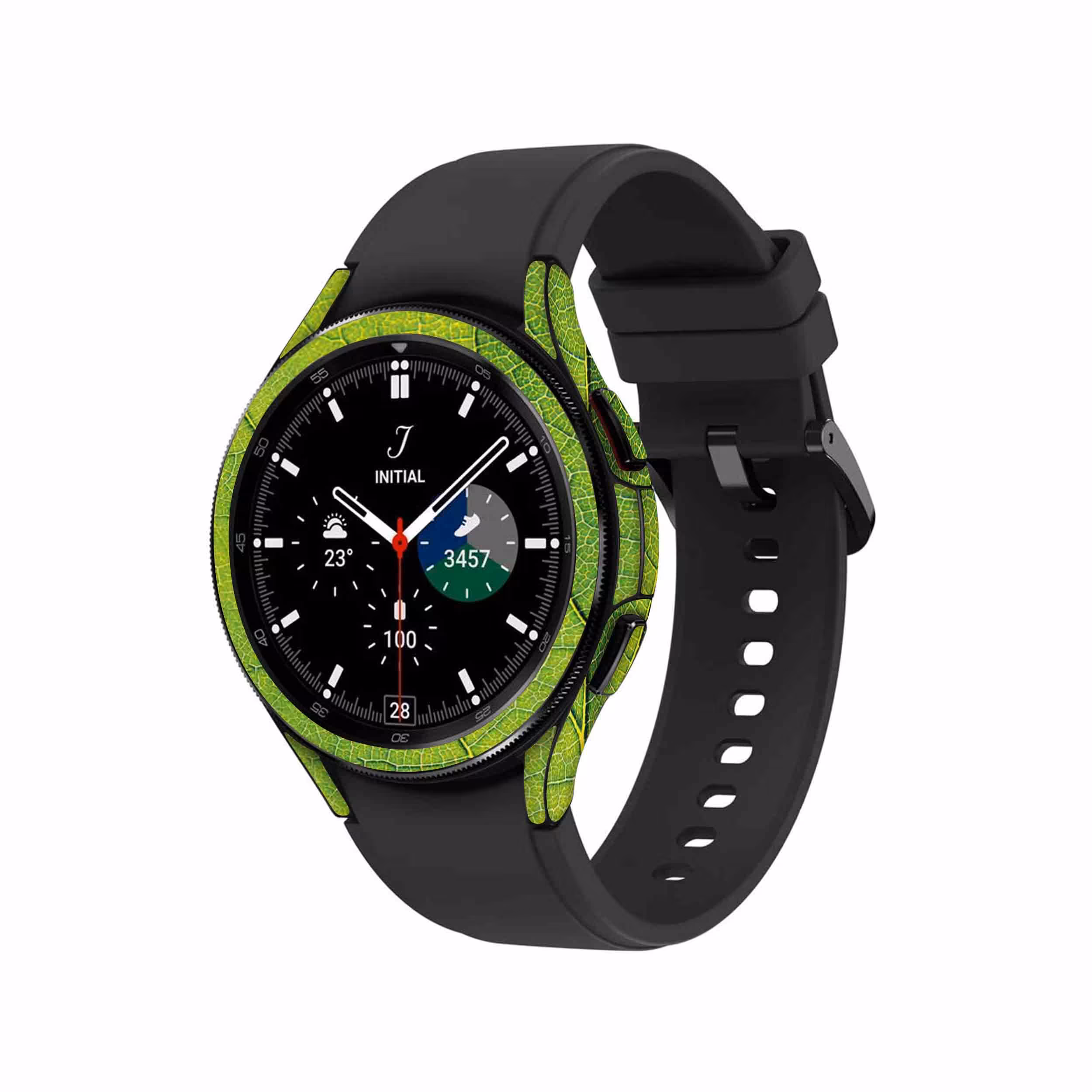 برچسب ماهوت طرح Leaf Texture مناسب برای ساعت هوشمند سامسونگ Watch4 Classic 46mm