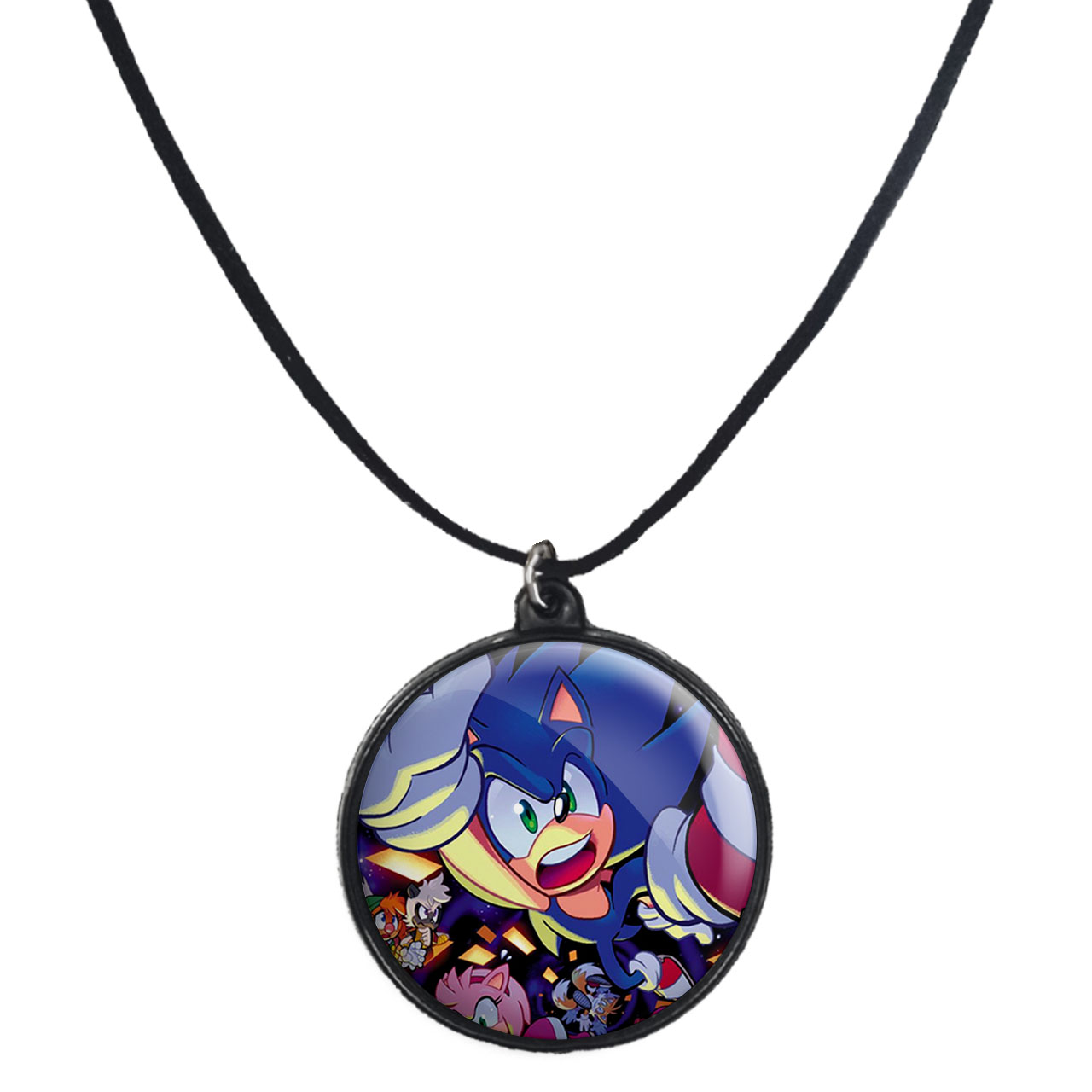 گردنبند پرمانه طرح سونیک کد pmb.15066 مدل دو طرفه