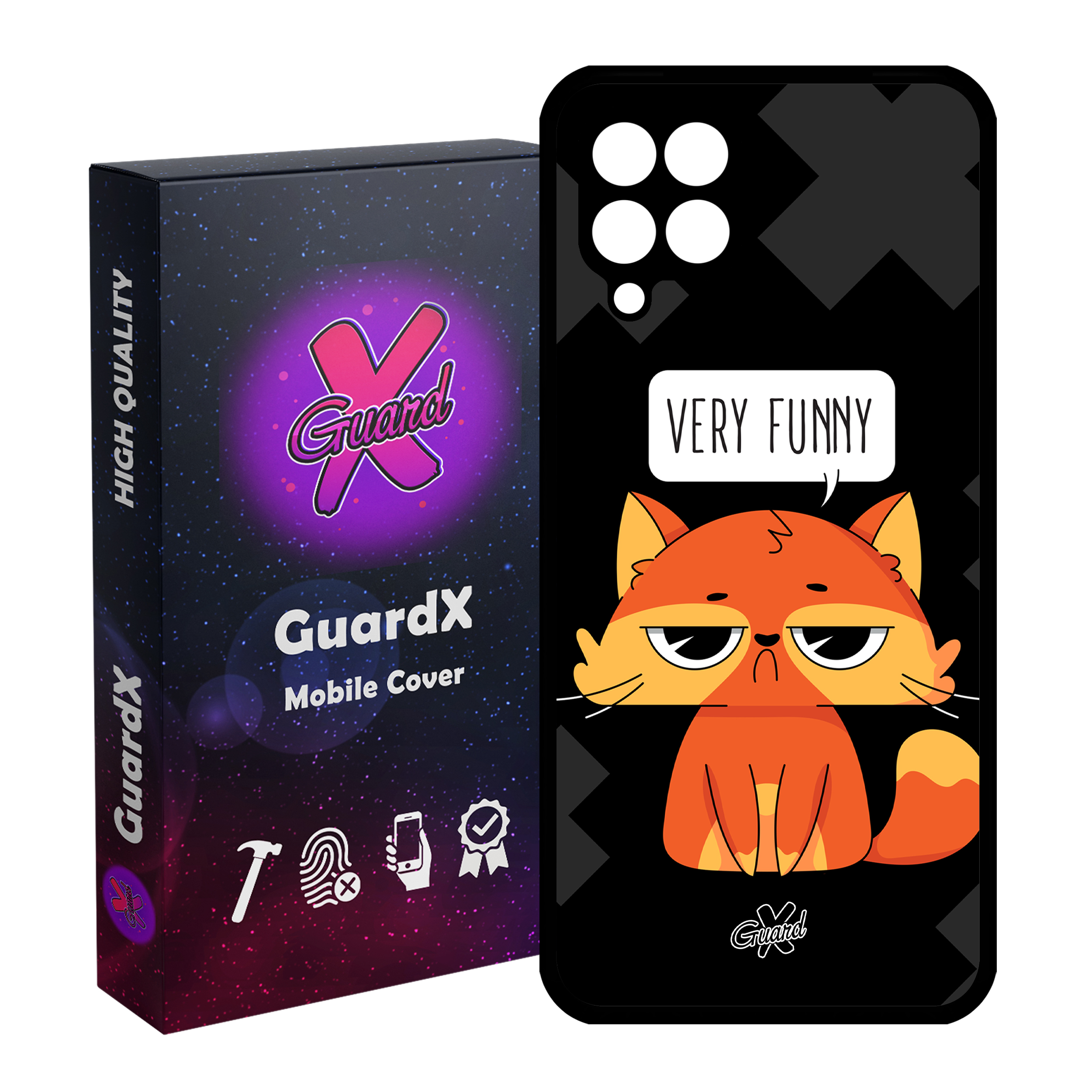 کاور گارد ایکس طرح Funny مدل Glass10161 مناسب برای گوشی موبایل سامسونگ Galaxy A22 4G