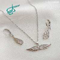 خرید نیم ست دخترانه YSX استیل نگین دار رنگ ثابت ضد حساسیت کیفیت عالی کد 1715165 - ردگل