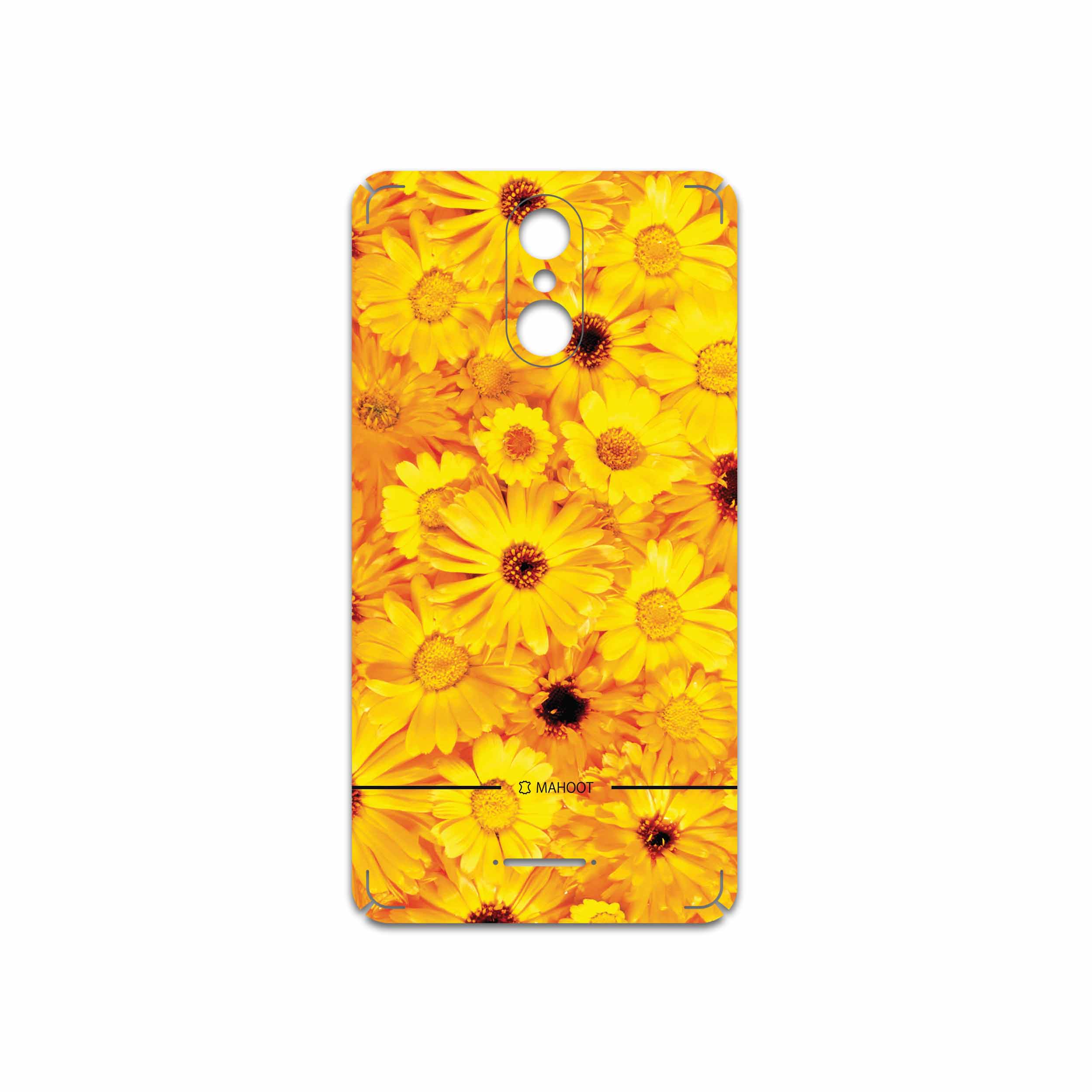 برچسب پوششی ماهوت مدل Yellow-Flower مناسب برای گوشی موبایل تکنو WX3F LTE