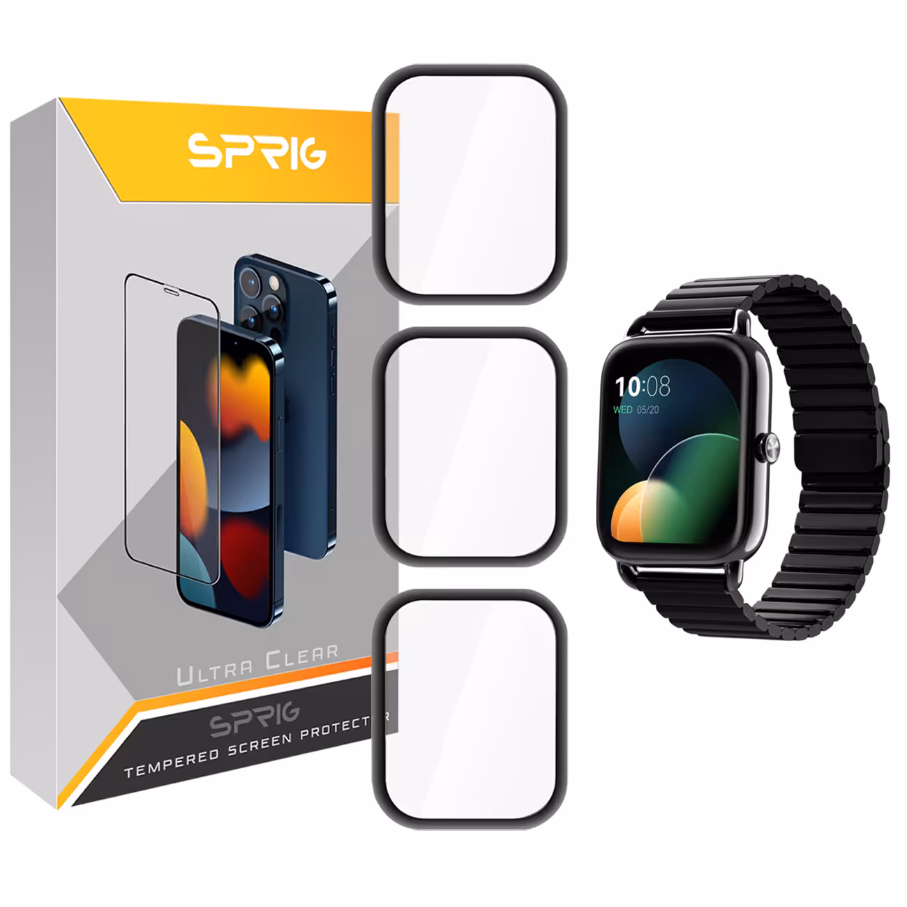 محافظ صفحه نمایش نانو اسپریگ مدل SPG مناسب برای ساعت هوشمند شیائومی Haylou RS4 Plus بسته سه عددی