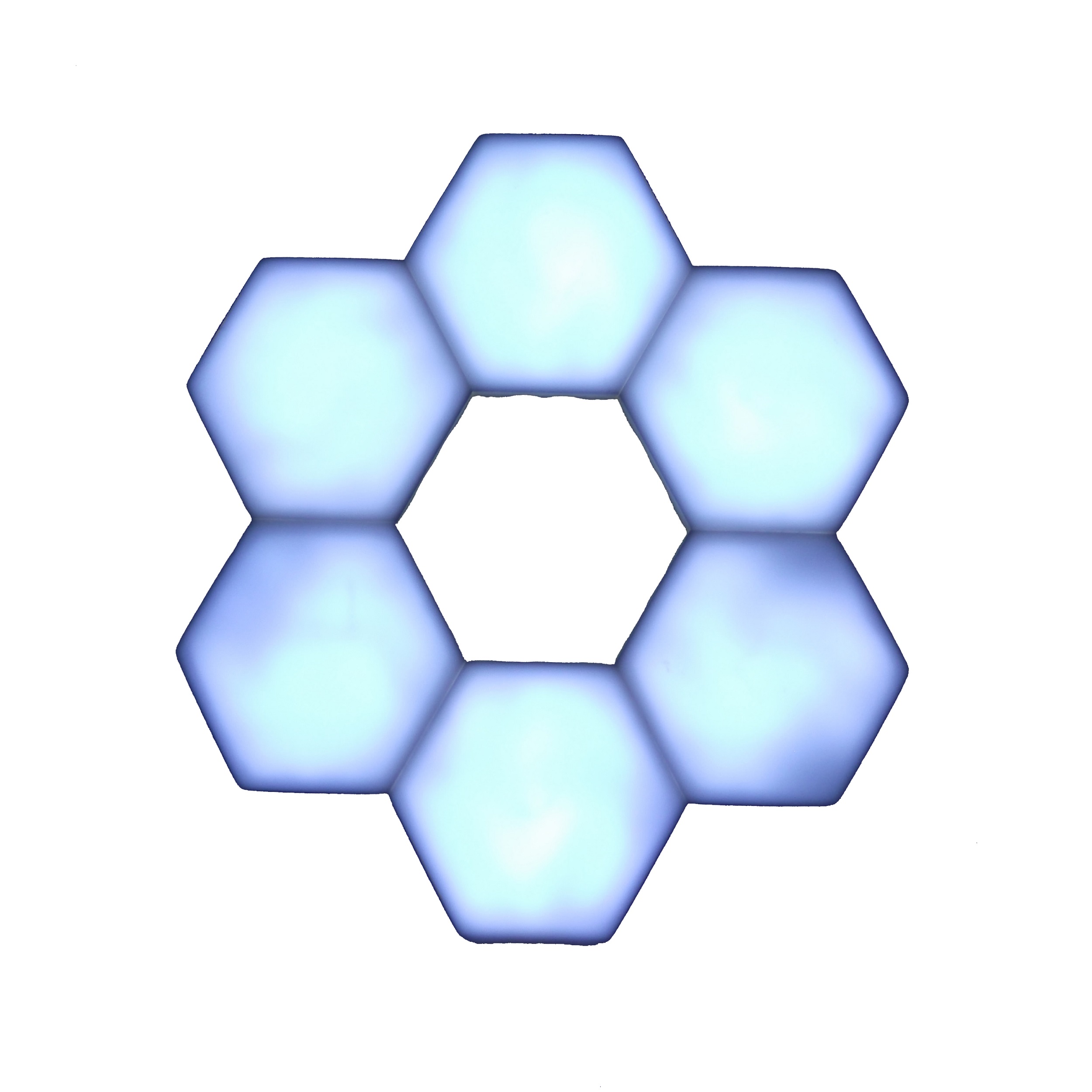 پنل روشنایی لمسی مدل hexagon بسته 6 عددی