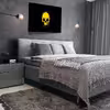 تابلو مدل gold skull کد F-12043