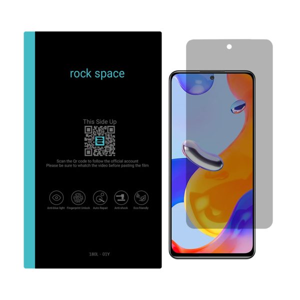 گلس شیائومی redmi note 11 pro 4G مدل نانو هیدروژل پرایوسی برند راک اسپیس کد S