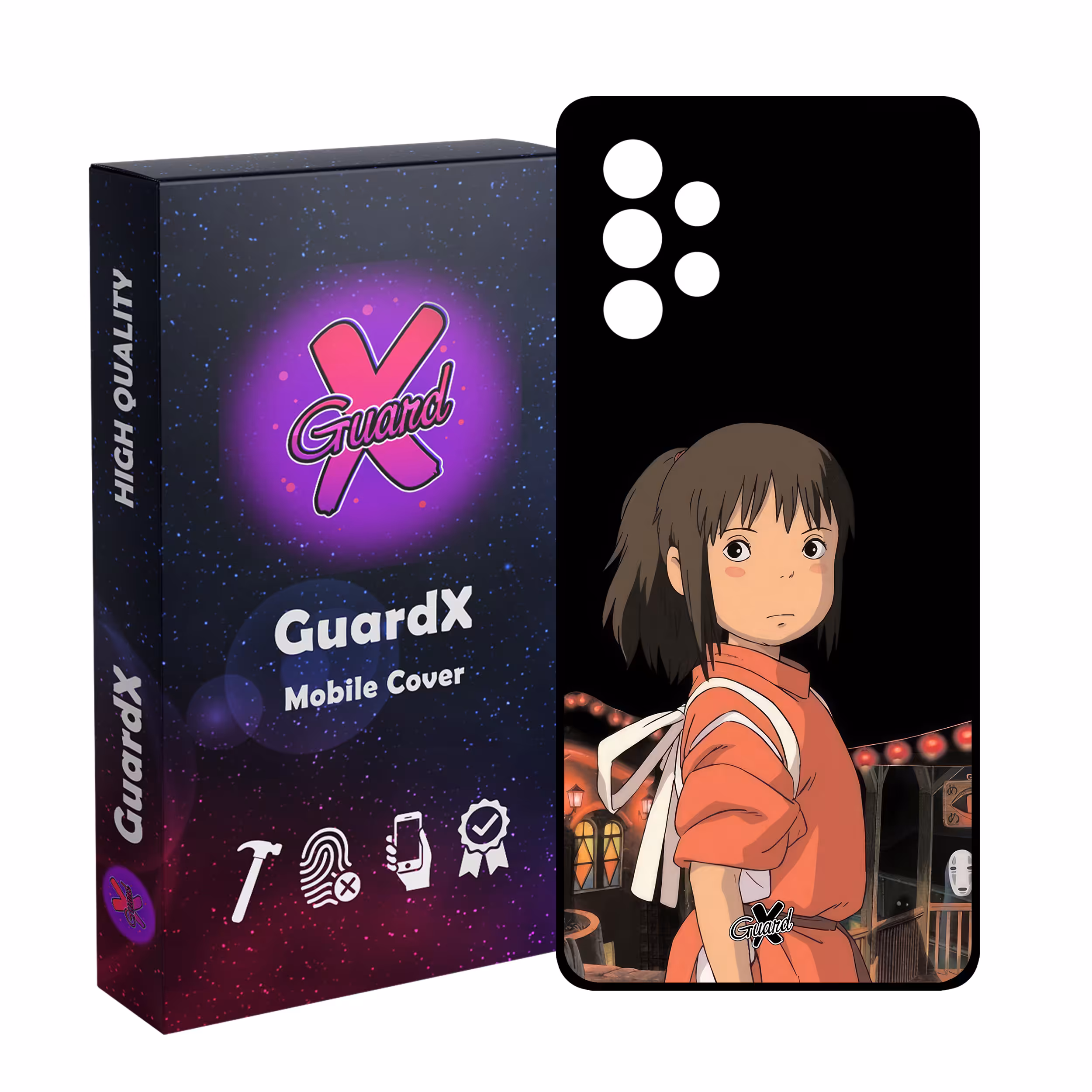 کاور گارد ایکس طرح Spirited Away Anime مدل Glass10574 مناسب برای گوشی موبایل سامسونگ Galaxy A73